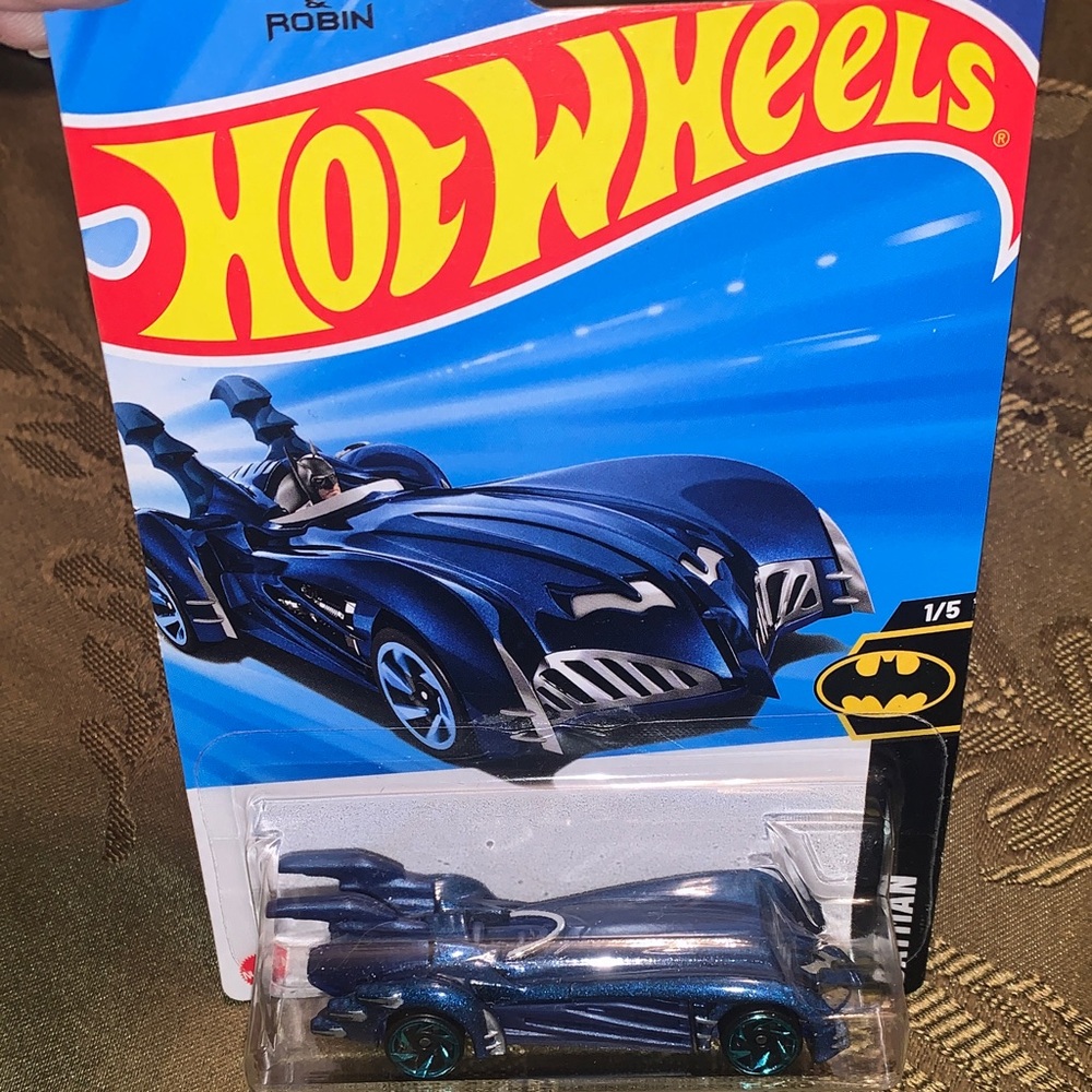 NEW- HOT WHEELS Midnight Blue Batmobile Toy Car